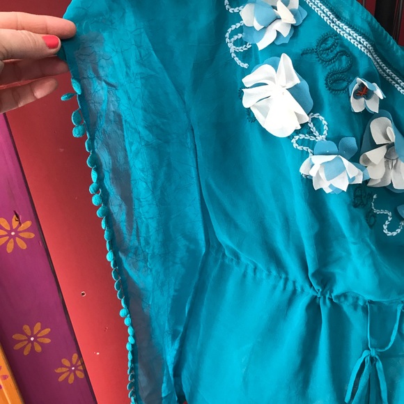 luluman sheer top one shoulder size med - Picture 2 of 3